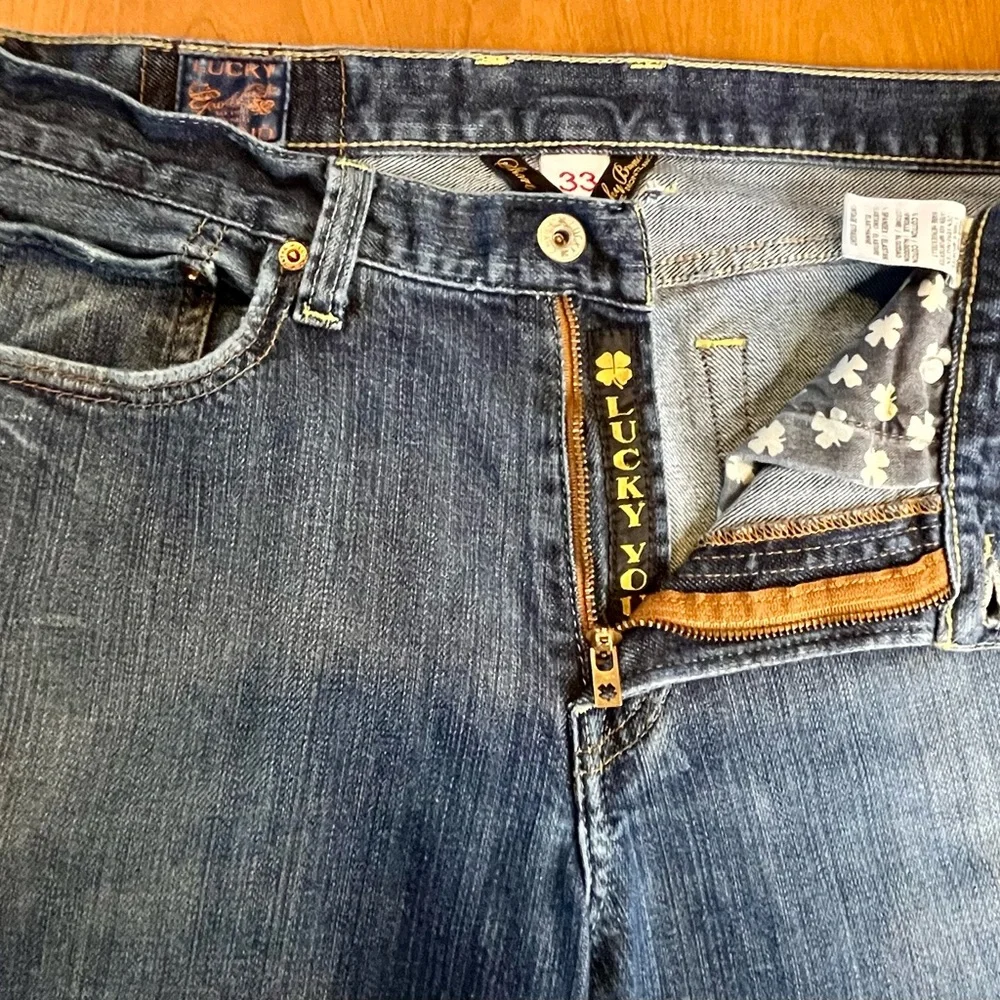 Men’s Vintage Lucky Brand Jeans by Gene Montesano Short Inseam, Hipster Size 33 - Picture 2 of 10